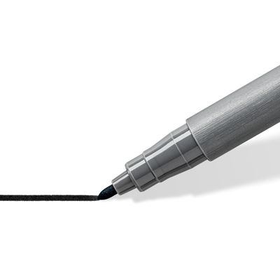 STAEDTLER Pigment pen 379 - 2 feutres - pointe ogive 1 mm - noir intense