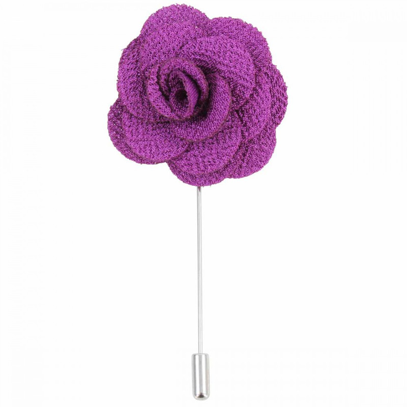 Epingle à col Epingle Fleur. Acier rhodié Fantaisie