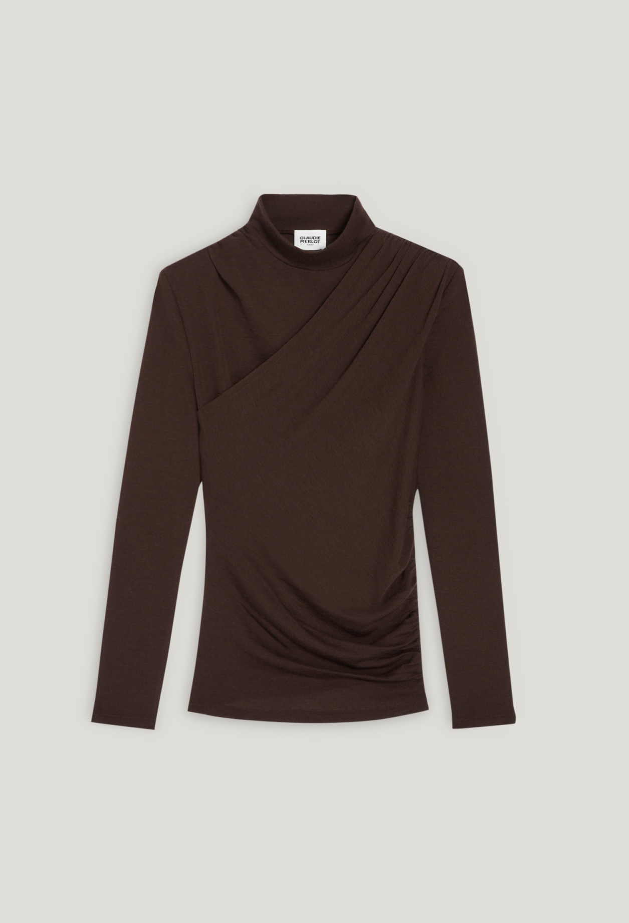 T-shirt laine chocolat