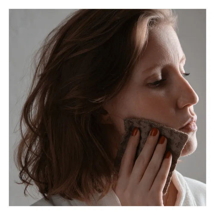 The Organic Company Coton réutilisable gauffré  | Marron