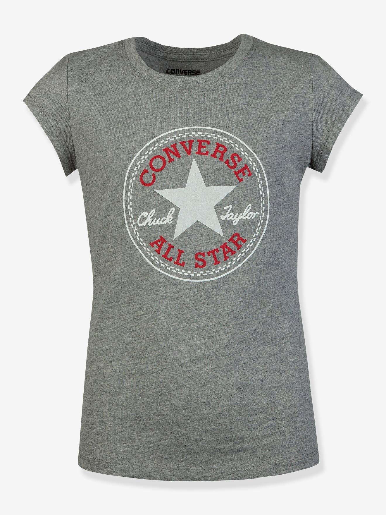 Camiseta infantil Converse Chuck Patch, branca