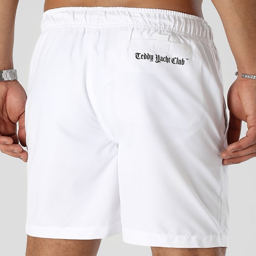 Short De Bain Essentials Art Series Orange Blanc