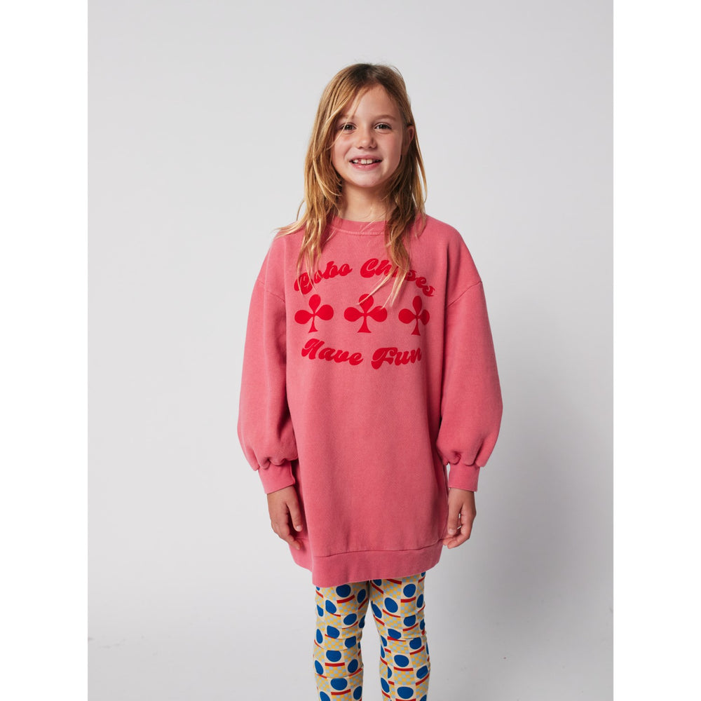 Køb Bobo Choses Pink Have Fun Sweatshirt Kjole