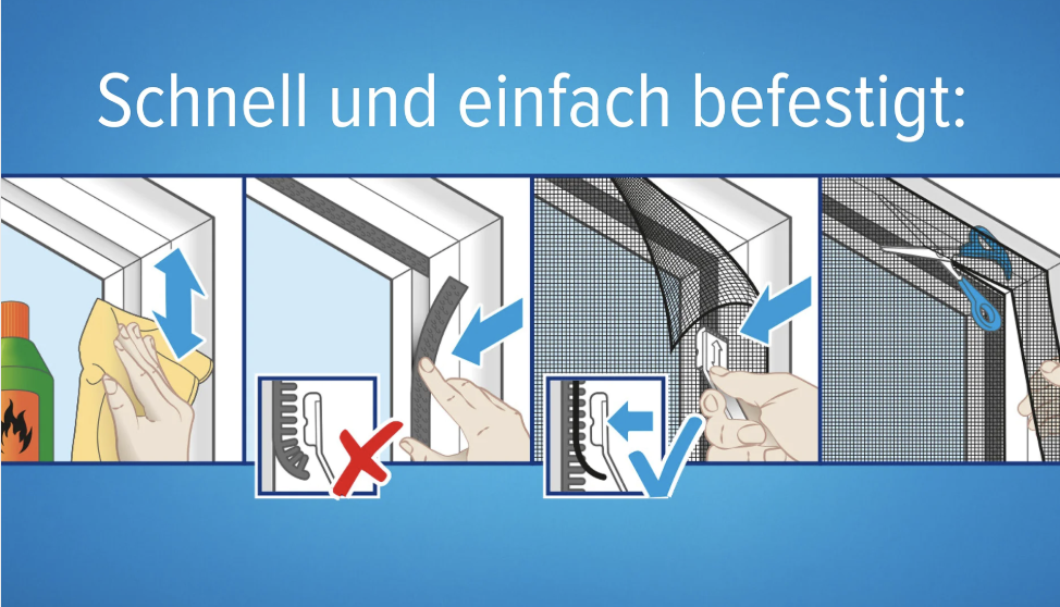 (130x150cm) Fenster Pollenschutz Gitter Insektenschutz Anti-Pollen Vorhang (55286-00000-02) - Anthrazit