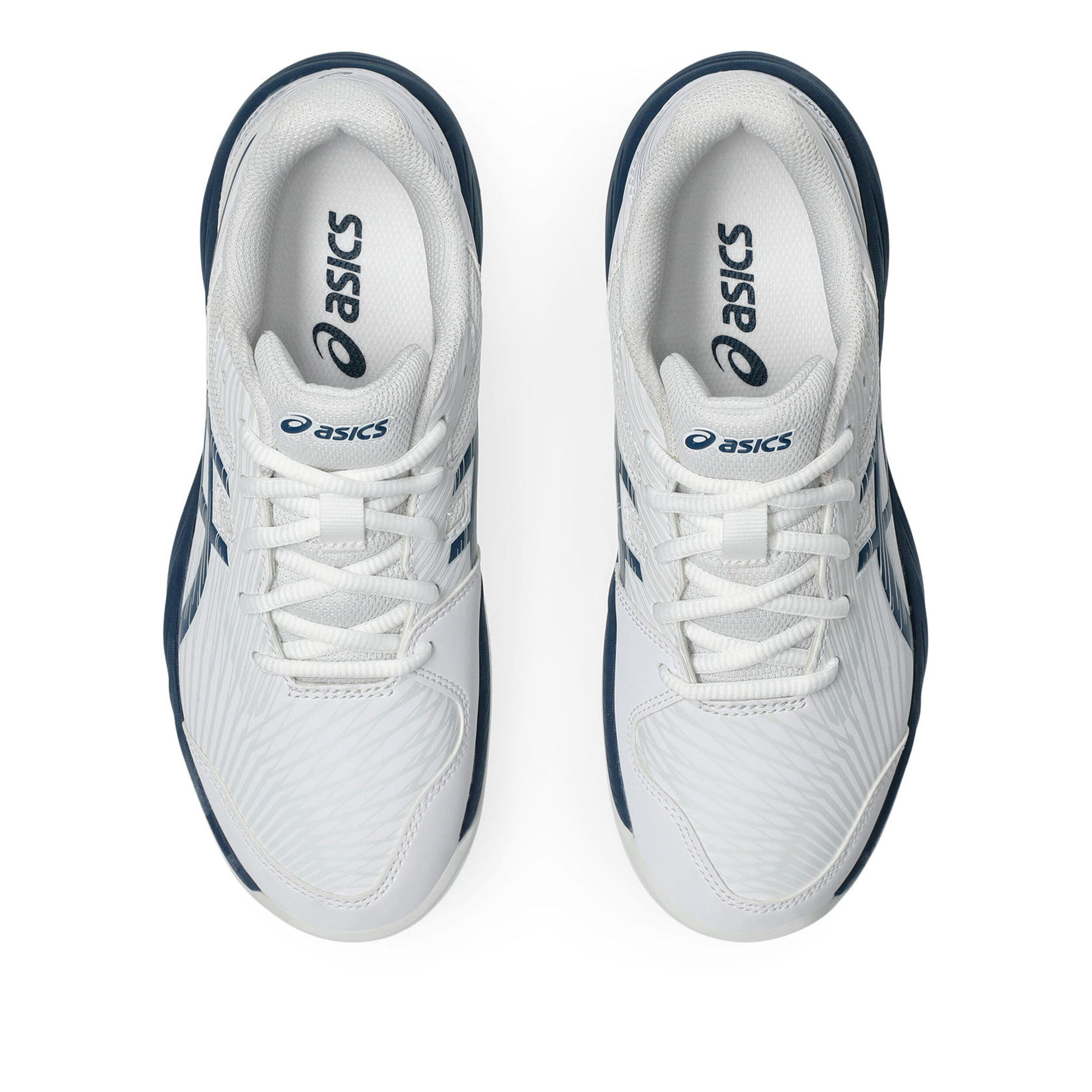 ASICS Gel-Game 9 GS Clay Chaussure Terre Battue Enfants - Blanc , Bleu