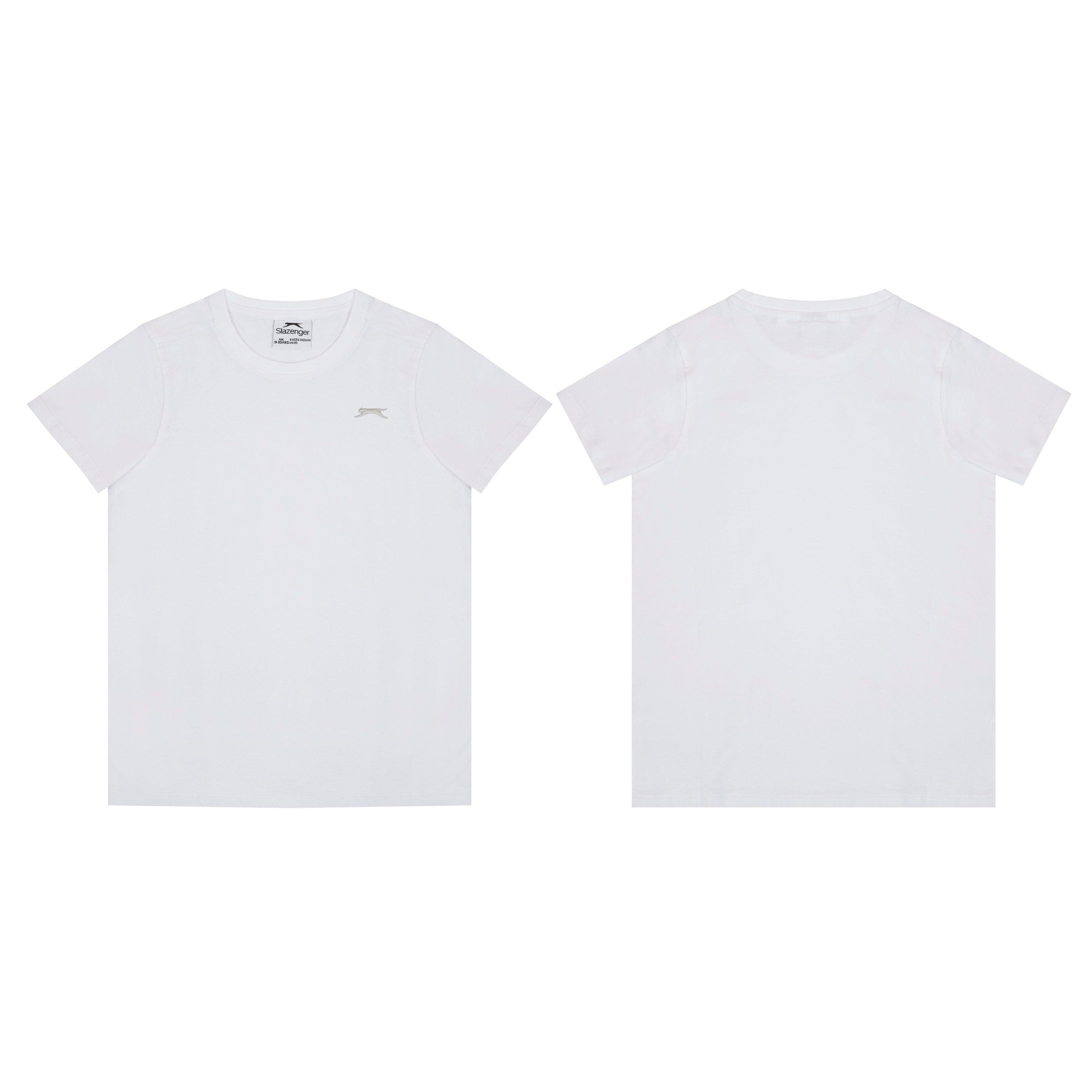 Slazenger Junior Boys Plain Tee shirt