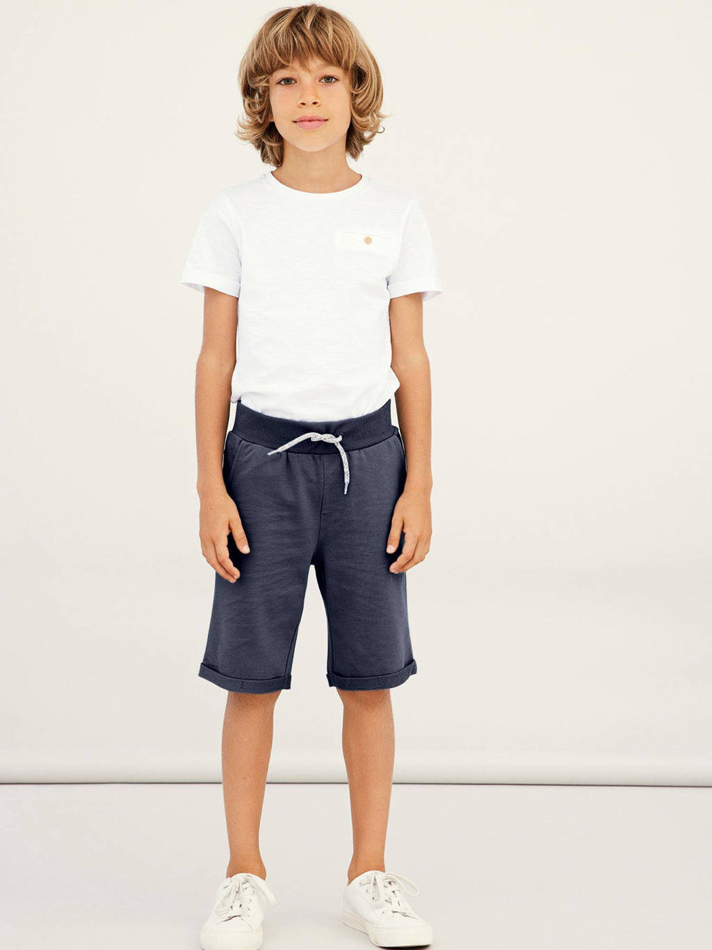 NAME IT regular fit sweatshort NKMVERMO donkerblauw