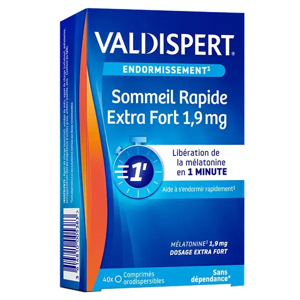 Valdispert Extra Strength Sono Rápido 1,9mg Melatonina 40 comprimidos