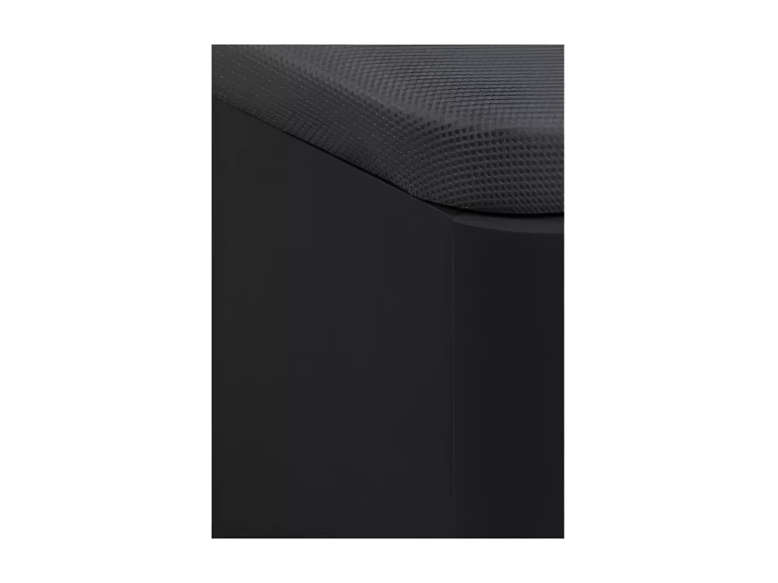 Sommier coffre 140 x 190 cm en simili - Noir mat - ONIRY de YSMÉE