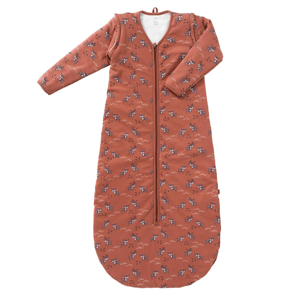 gevoerde baby winter slaapzak Deer Amber brown