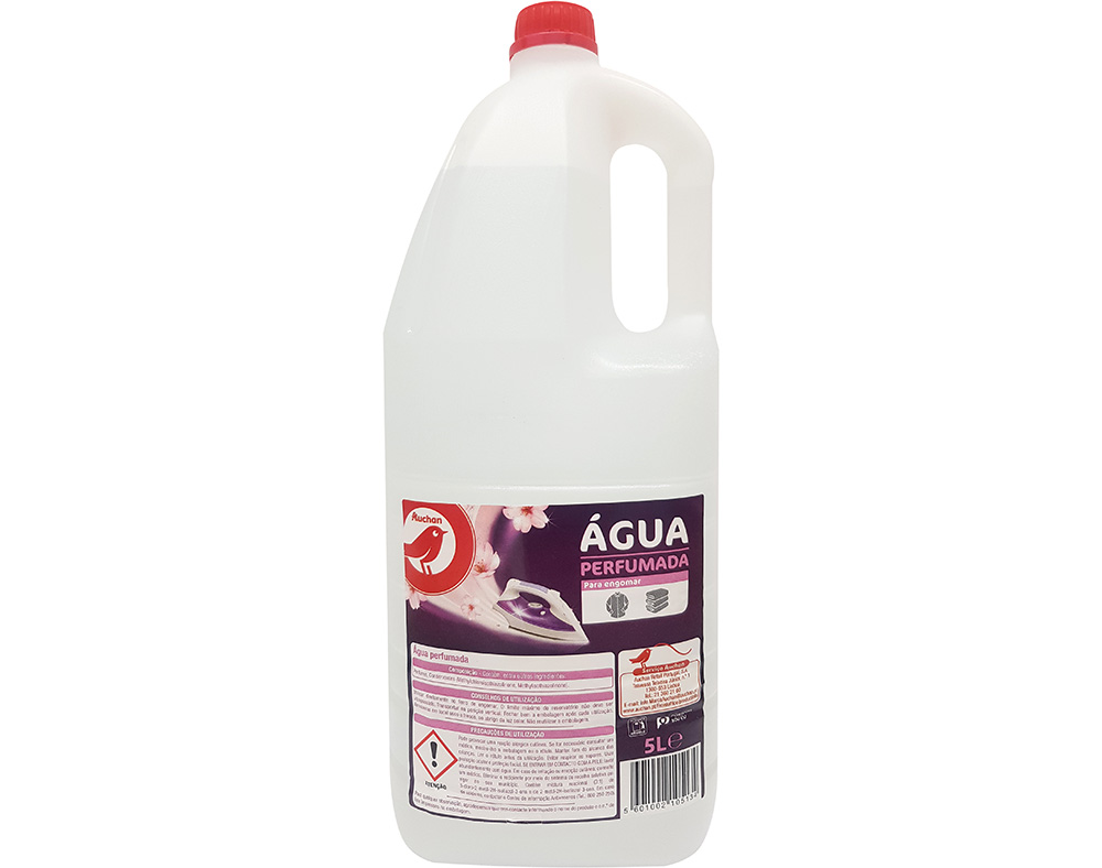 ÁGUA AUCHAN ROUPA PERFUMADA PARA FERRO DE ENGOMAR 5L