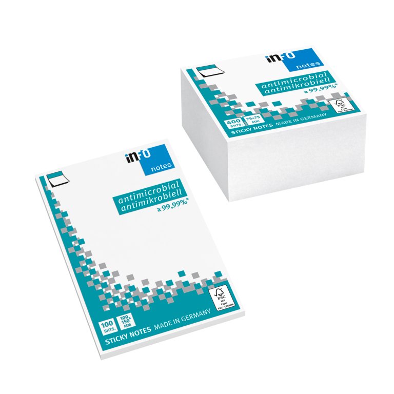 Haftnotizen info antimikrobiell , FSC