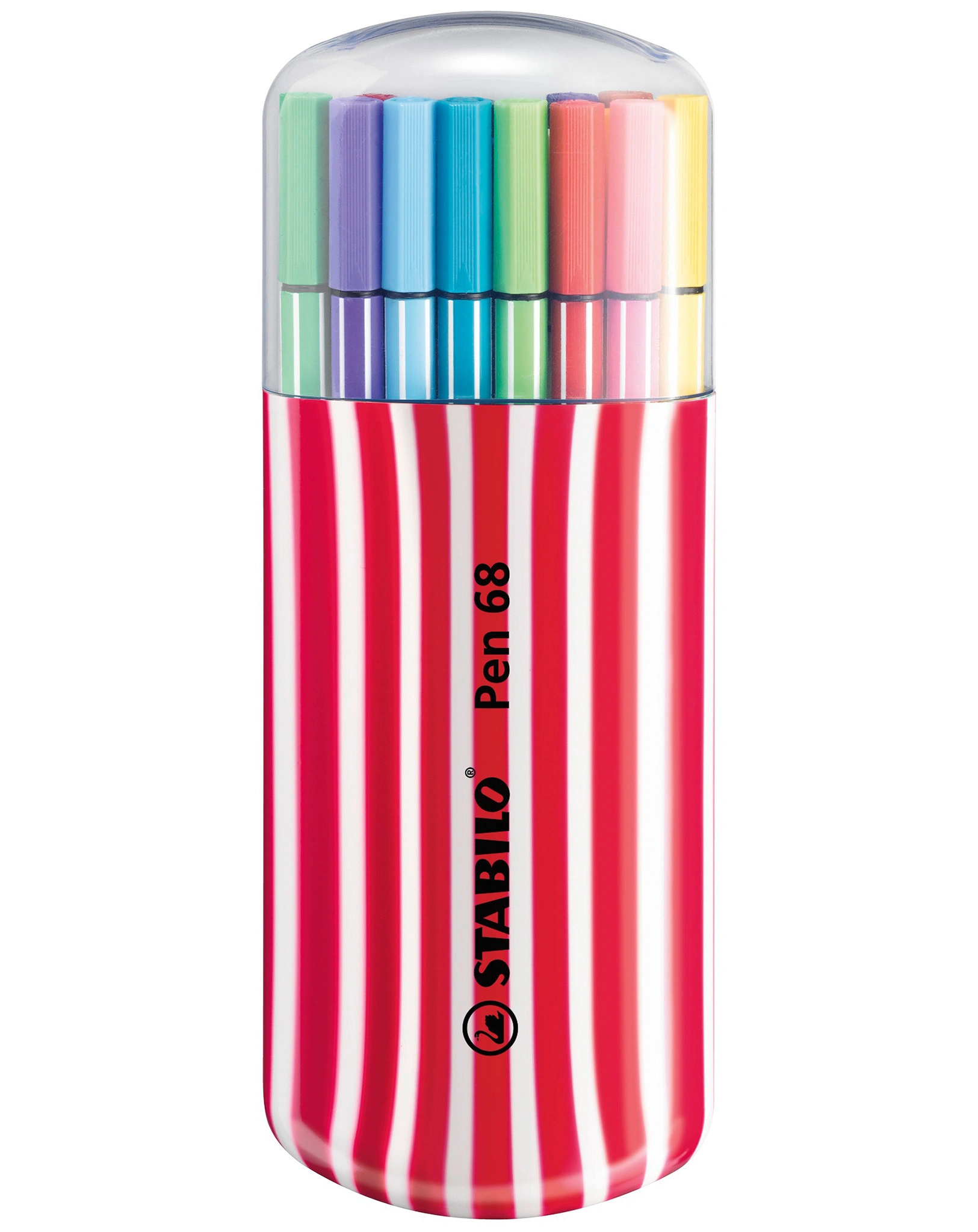 Premium-Filzstift STABILO® Pen 68 Zebrui 20er-Pack in beere