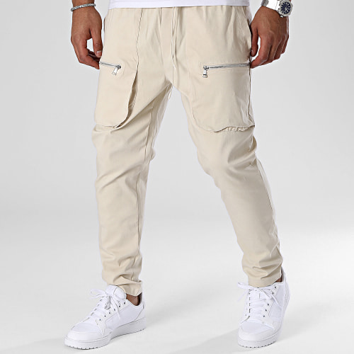 Pantalon Cargo Beige Clair