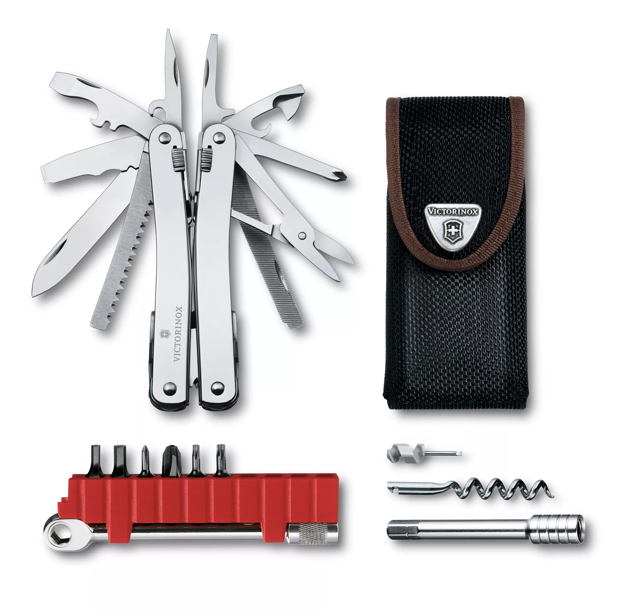 Swiss Tool Spirit X Plus Ratchet-Inklusive Nylon-Gürteletui