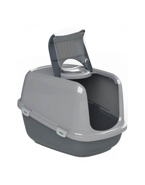 Peewee Startpakket Ecodome - Kattenbak - 66.5x48.5x46.5 cm Antraciet Grijs