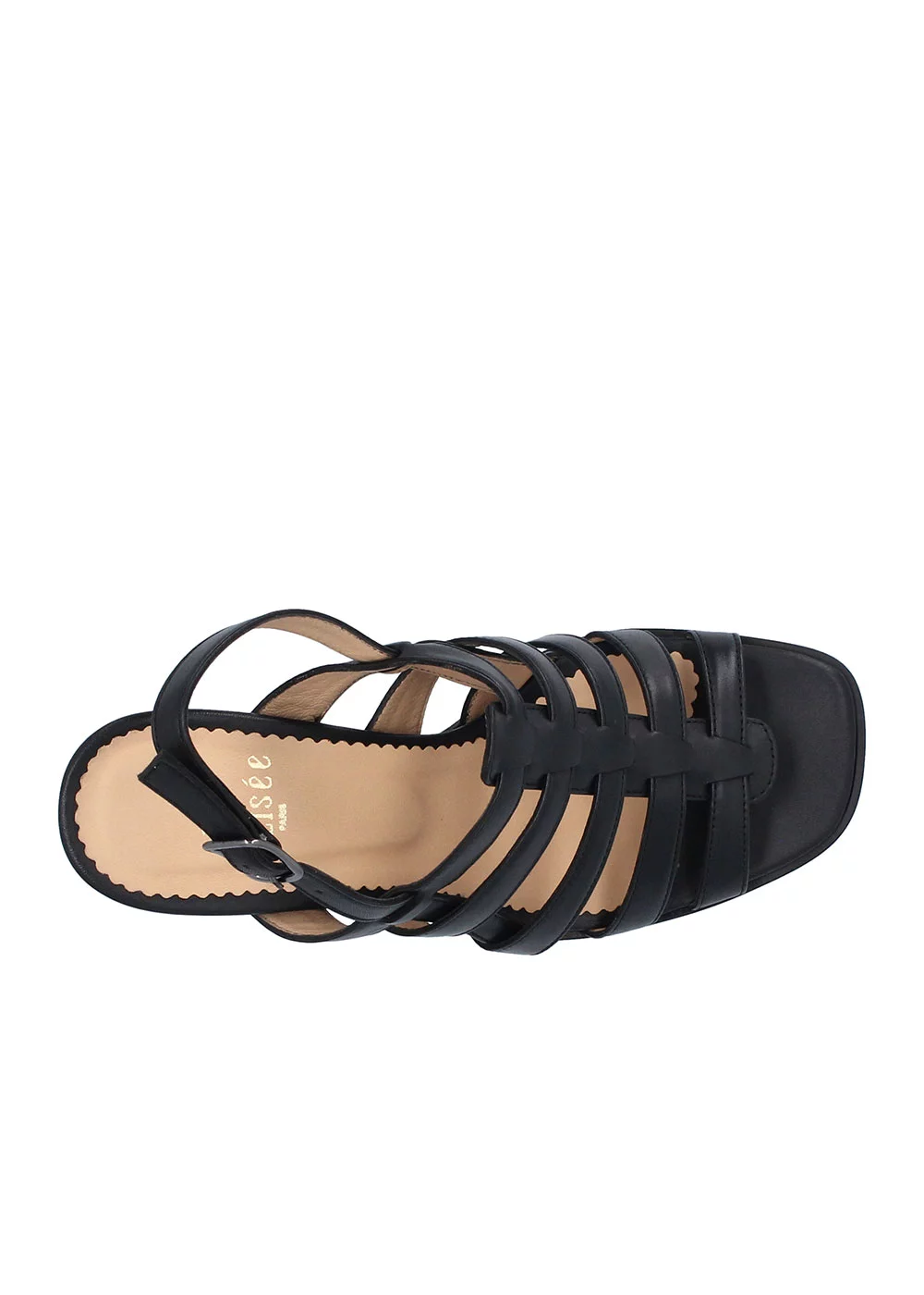SANDALE ROSANNA CUIR NOIR