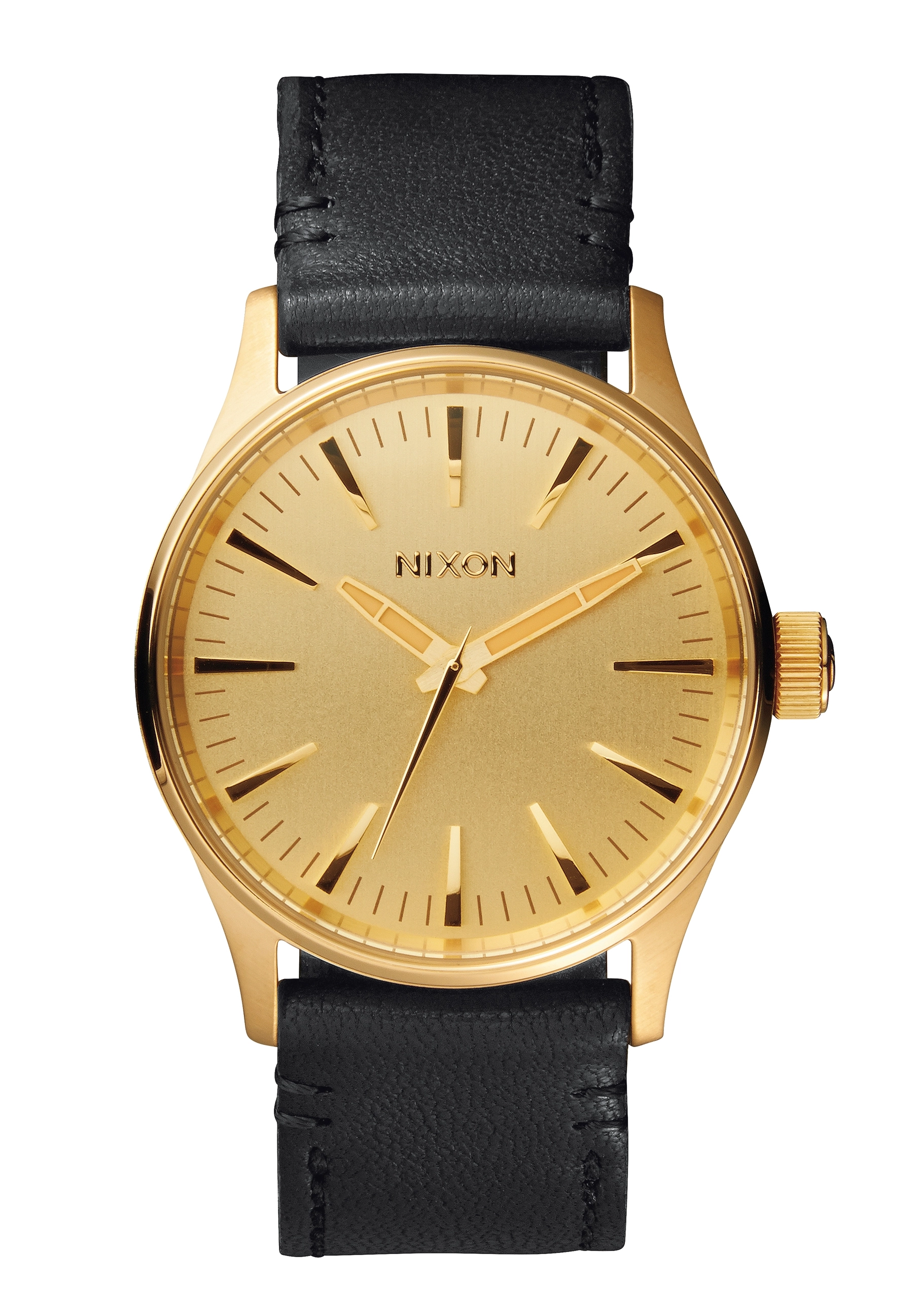 Nixon The Sentry 38 Leather Gold/ Black A377513