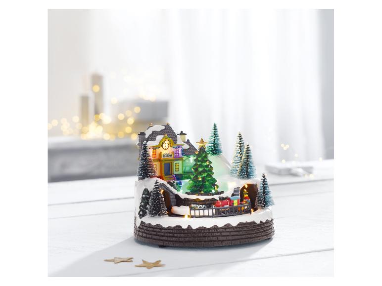 Kerstdorp figuur met LED