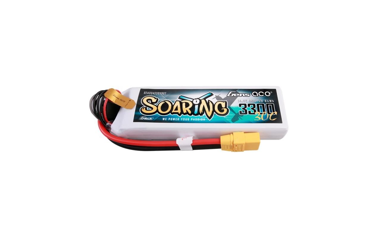 RC-Akku LiPo 3300 mAh 14.8 V 30C Soaring, G-Tech4S LiPo Akku mit XT90 Stecker