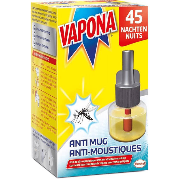 Vapona Insecten Bestrijding - Anti Mug Stekker Navulling