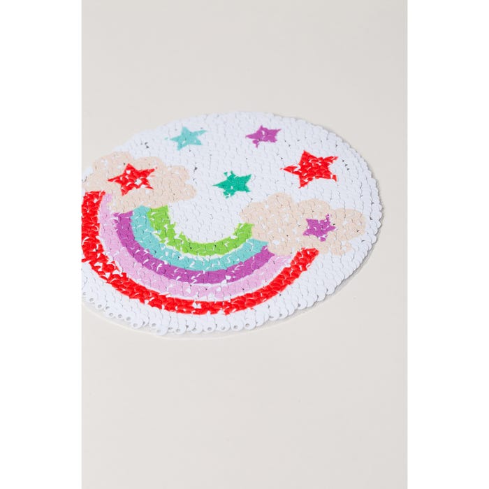 Atelier Veritas-Ronde patch regenboog Ø13cm