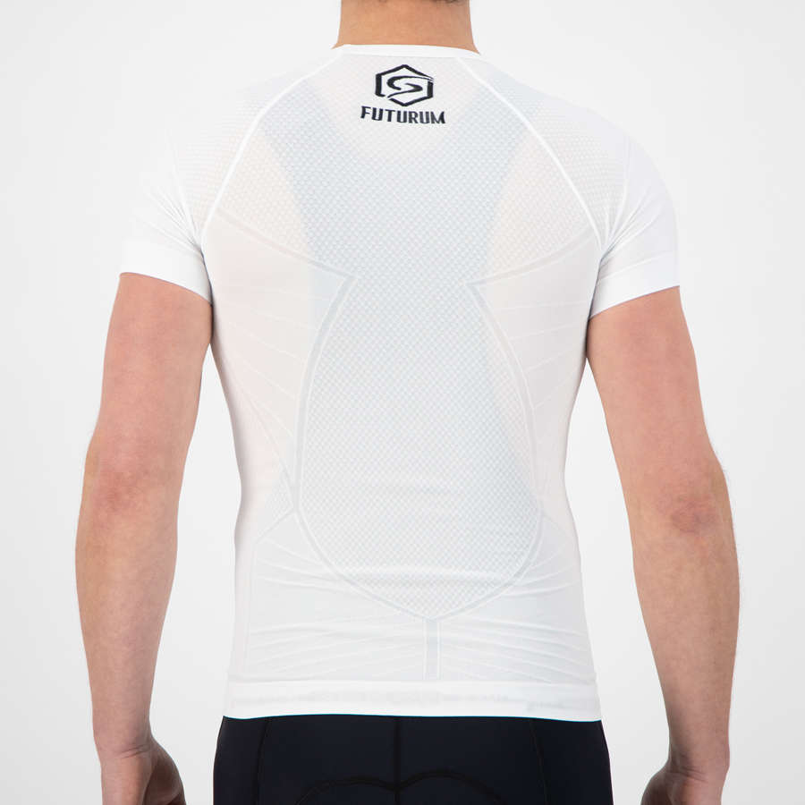 FUTURUM Xtra Cool Recycled Ondershirt Korte Mouwen Wit 2-Pack