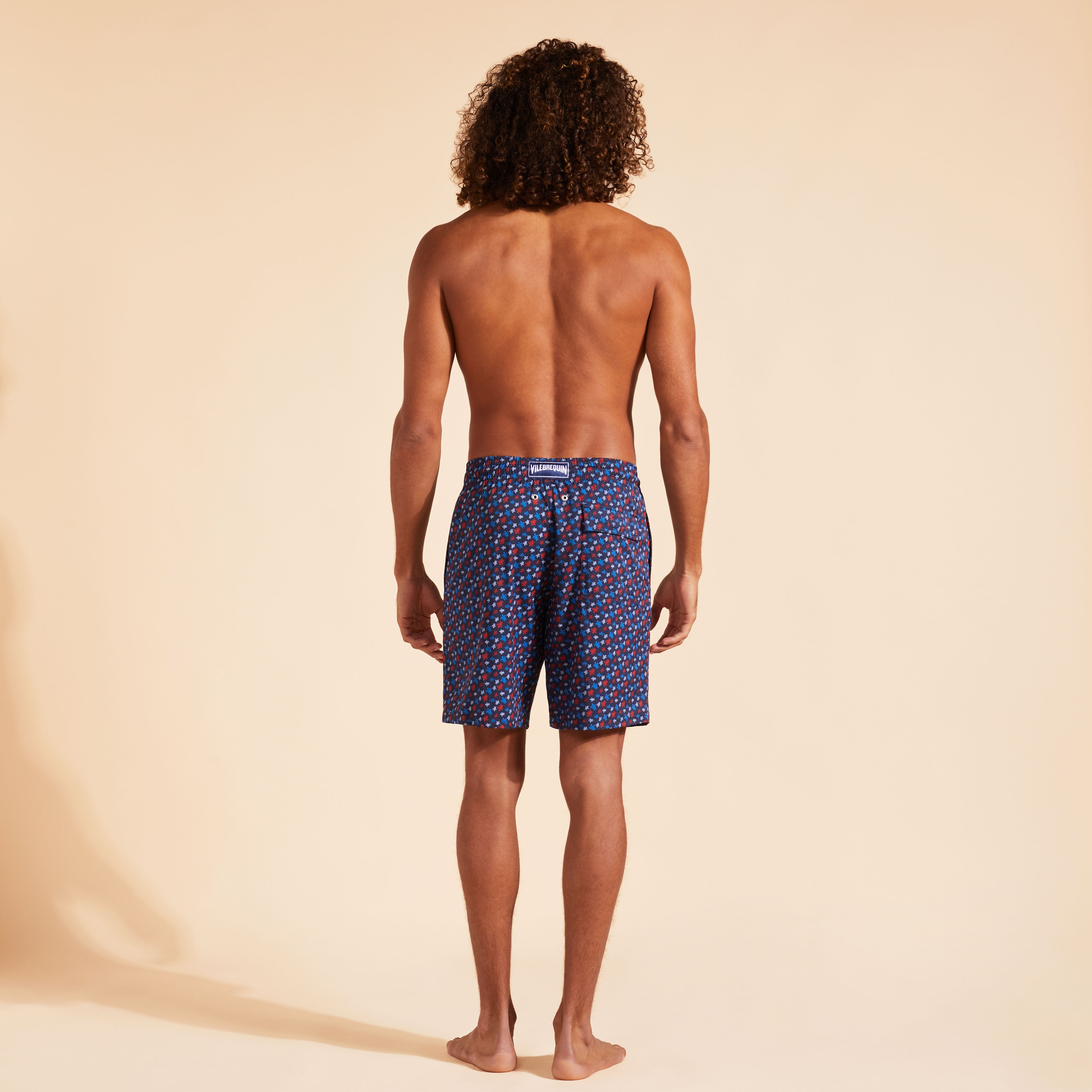 Maillot de Bain Long Homme Micro Ronde Des Tortues Rainbow