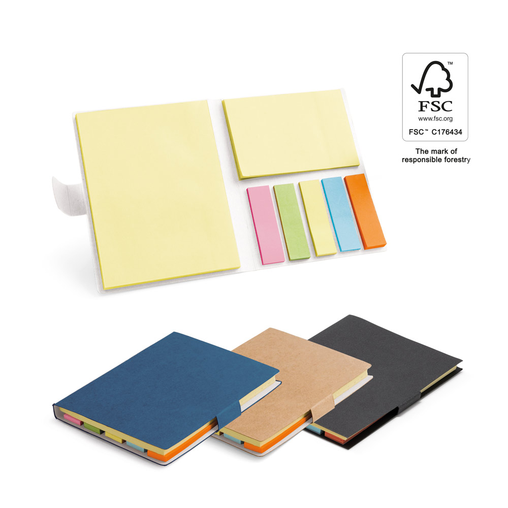 hi!dea 93426 - Bloc-notes de feuilles repositionnables avec 7 ensembles