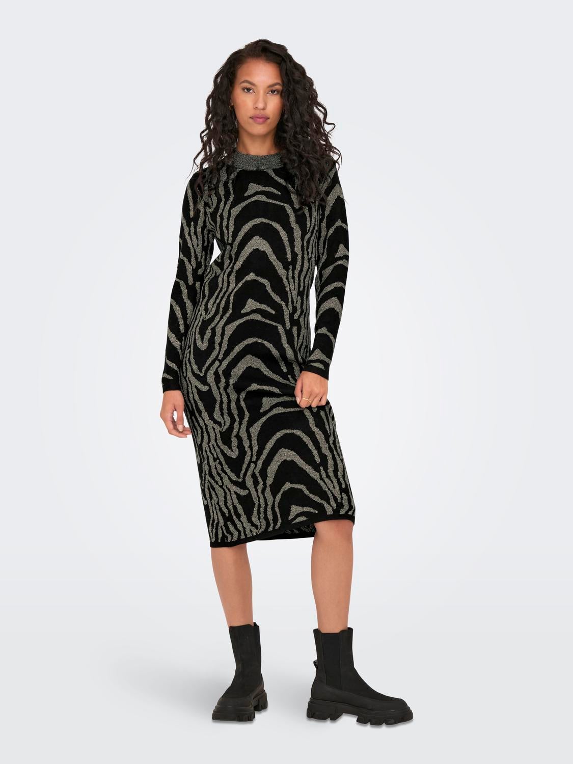ONLRIKKE Midikleid Black