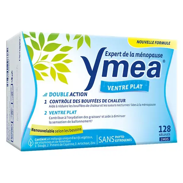 Ymea Menopausa, Ondas de Calor e Barriga Lisa - 128 Cápsulas
