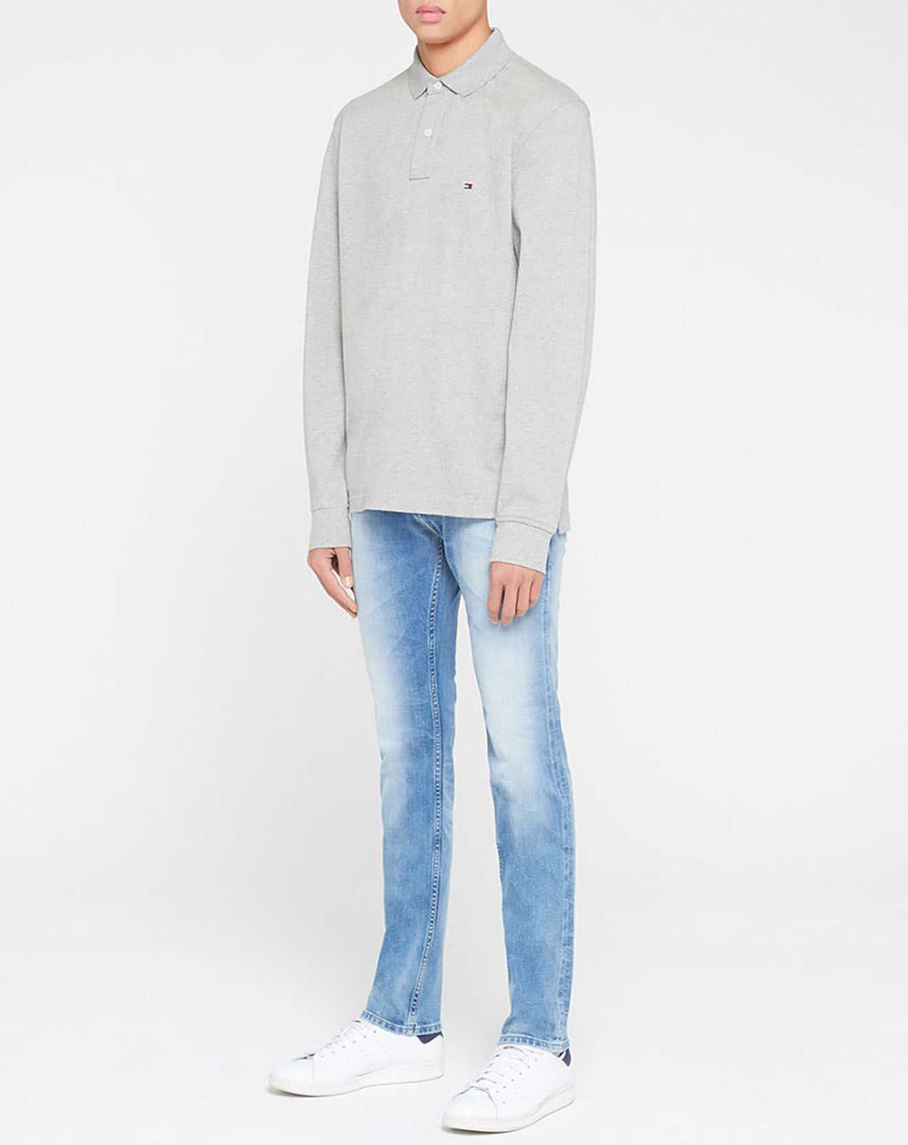 Tommy Hilfiger Polo regular fit gris chiné