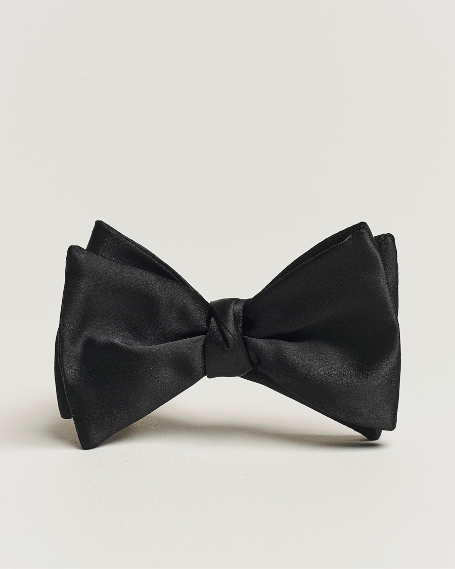 Eton Self-Tie Silk Bow Tie Black