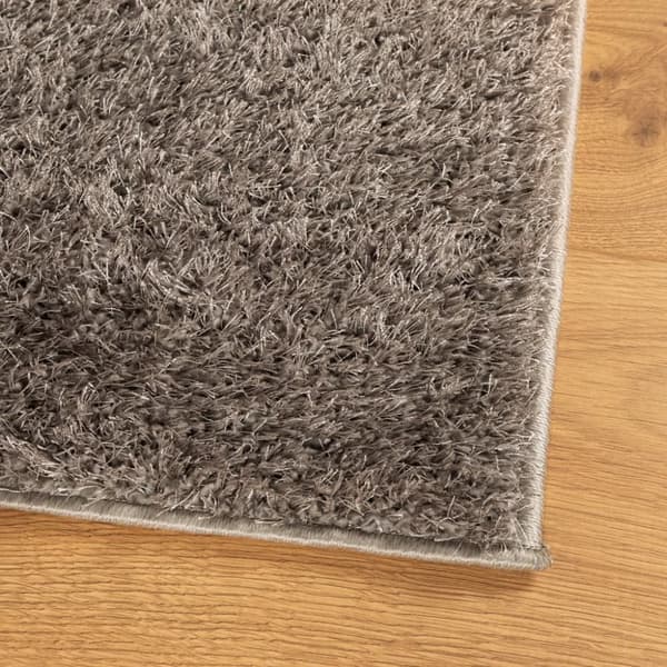 vidaXL Teppe ISTAN med lang luv skinnende utseende grå 160x230 cm