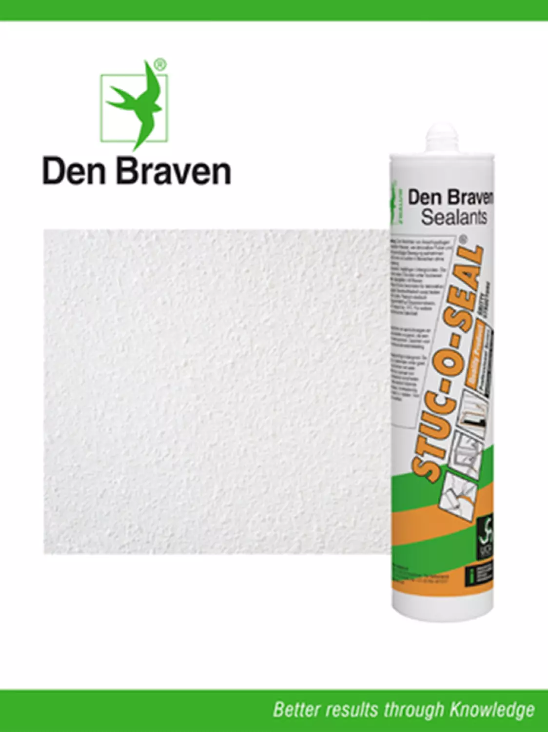 Zwaluw Den Braven 10114401 Stuc-O-Seal Structuurkit - Wit - 310ml