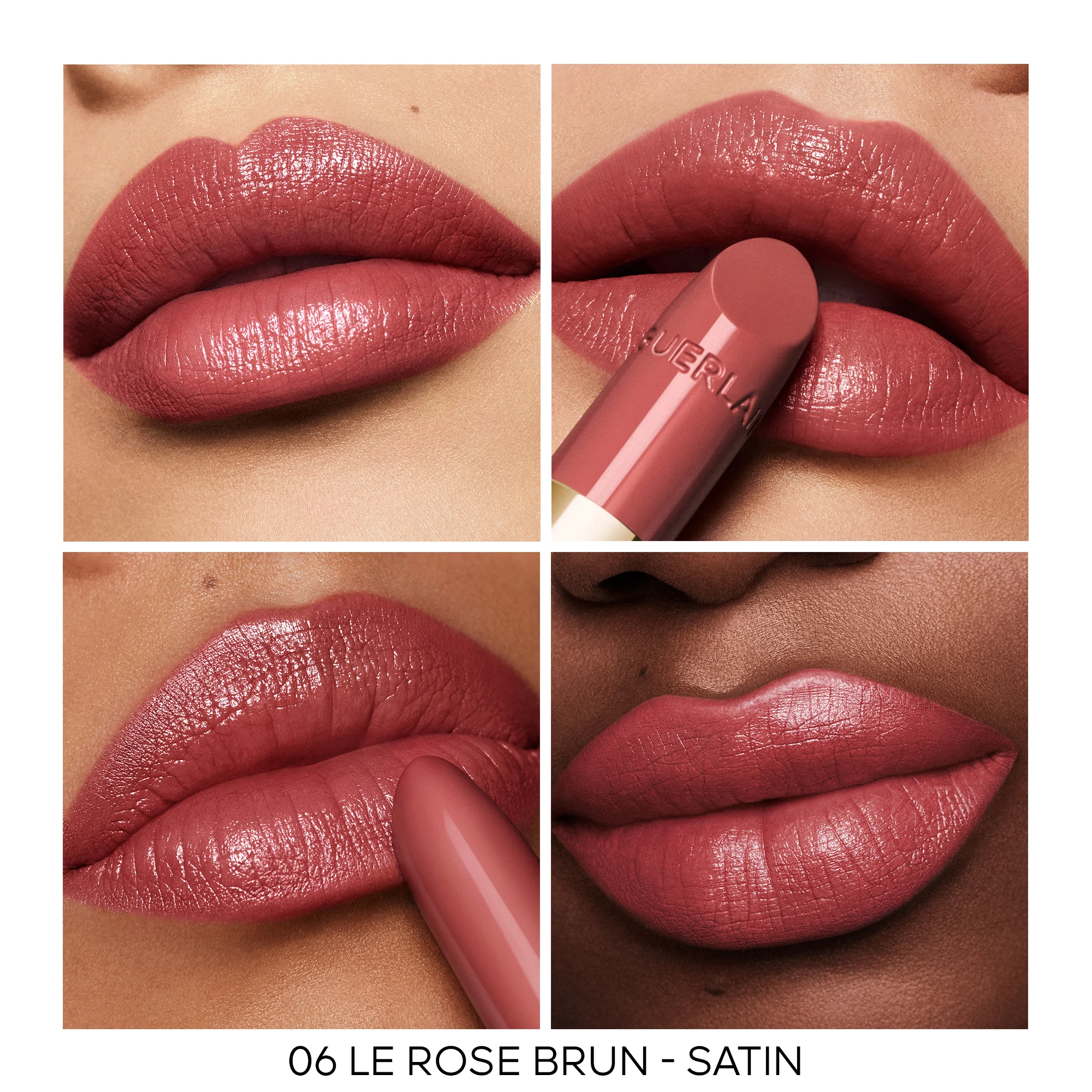 ROUGE G La recharge - Le rouge à lèvres soin personnalisable |- 06 LE ROSE BRUN - SATIN