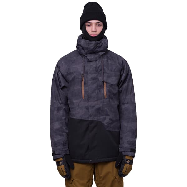 Veste snowboard 686 MNS GEO INSULATED JACKET BLACK CAMO COLORBLOCK