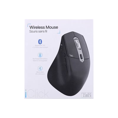 T'nB iClick DUAL CONNECT - souris sans fil - noir