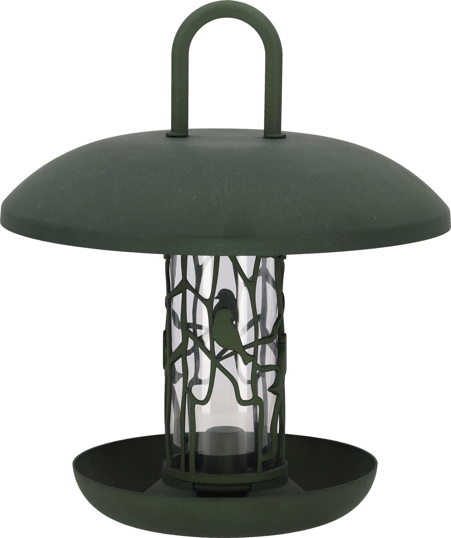 Esschert Design zaadsilo met schotel groen D 26,5 H 29,9 cm