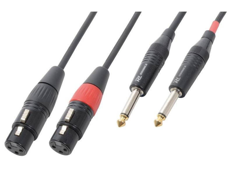 PD Connex CX62-1 XLR 3 Pole, female - Klinke 6.3 mm, male 1 Audiokabel 2x XLRf - 2x 6.3 Klinke