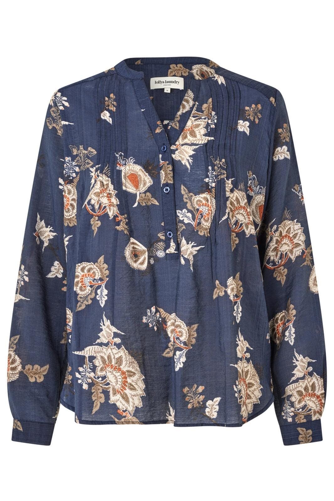 Lollys Laundry Helenall Shirt Ls 23 dark blue