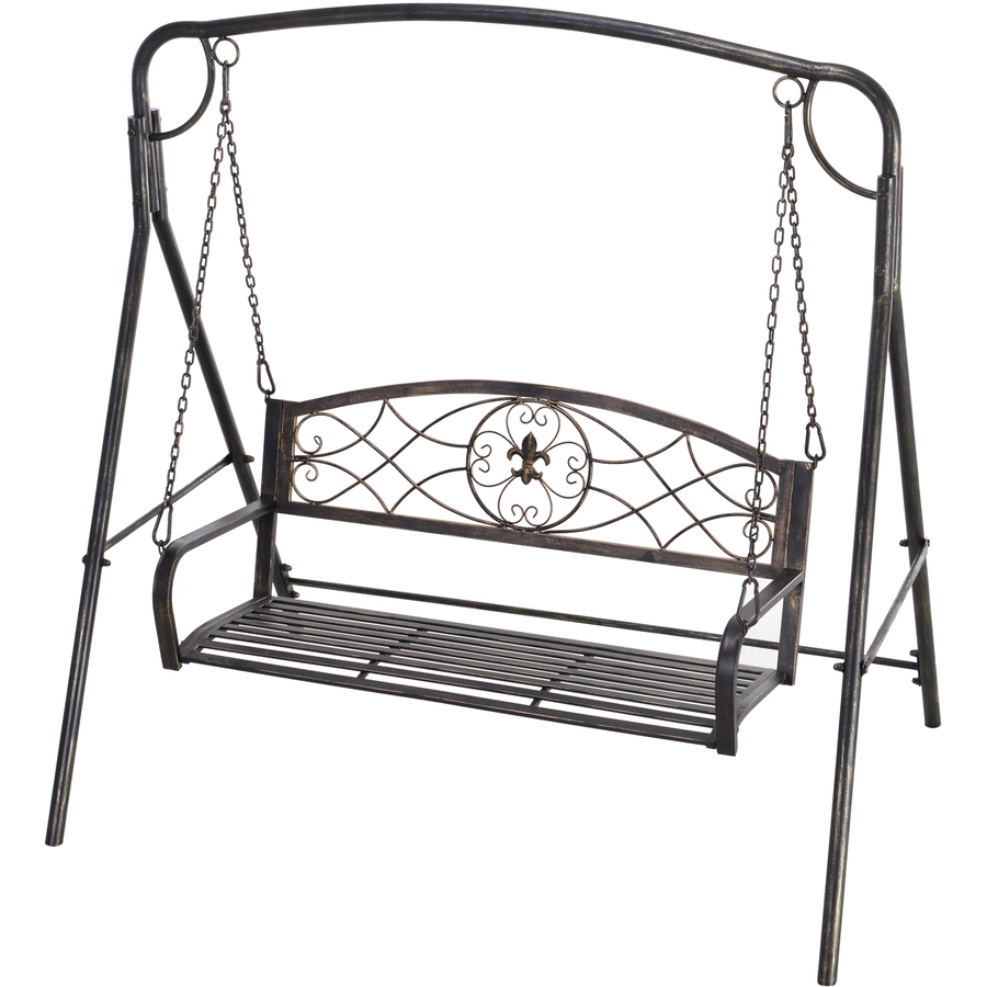 Outsunny Gartenschaukel für 2 Personen bronze