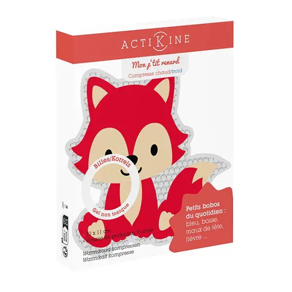Marque verte Actikiné Compresse chaud/froid billes kids - Renard