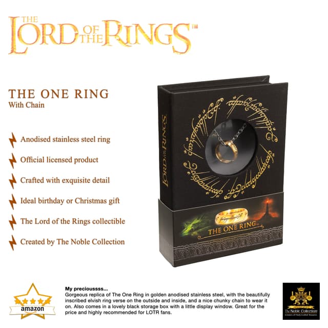 Noble Collection Ringenes Herre halskæde (The One Ring)