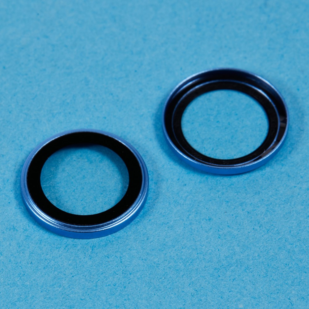 iPhone 16 / iPhone 16 Plus Kameraschutz Objektiv Ring Protector Abdeckung - Blau