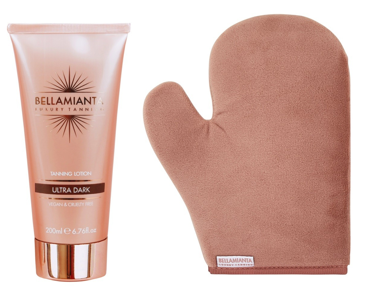 Bellamianta - Tanning Lotion Ultra Dark 200 ml + Luxury Velvet Tanning Mitt