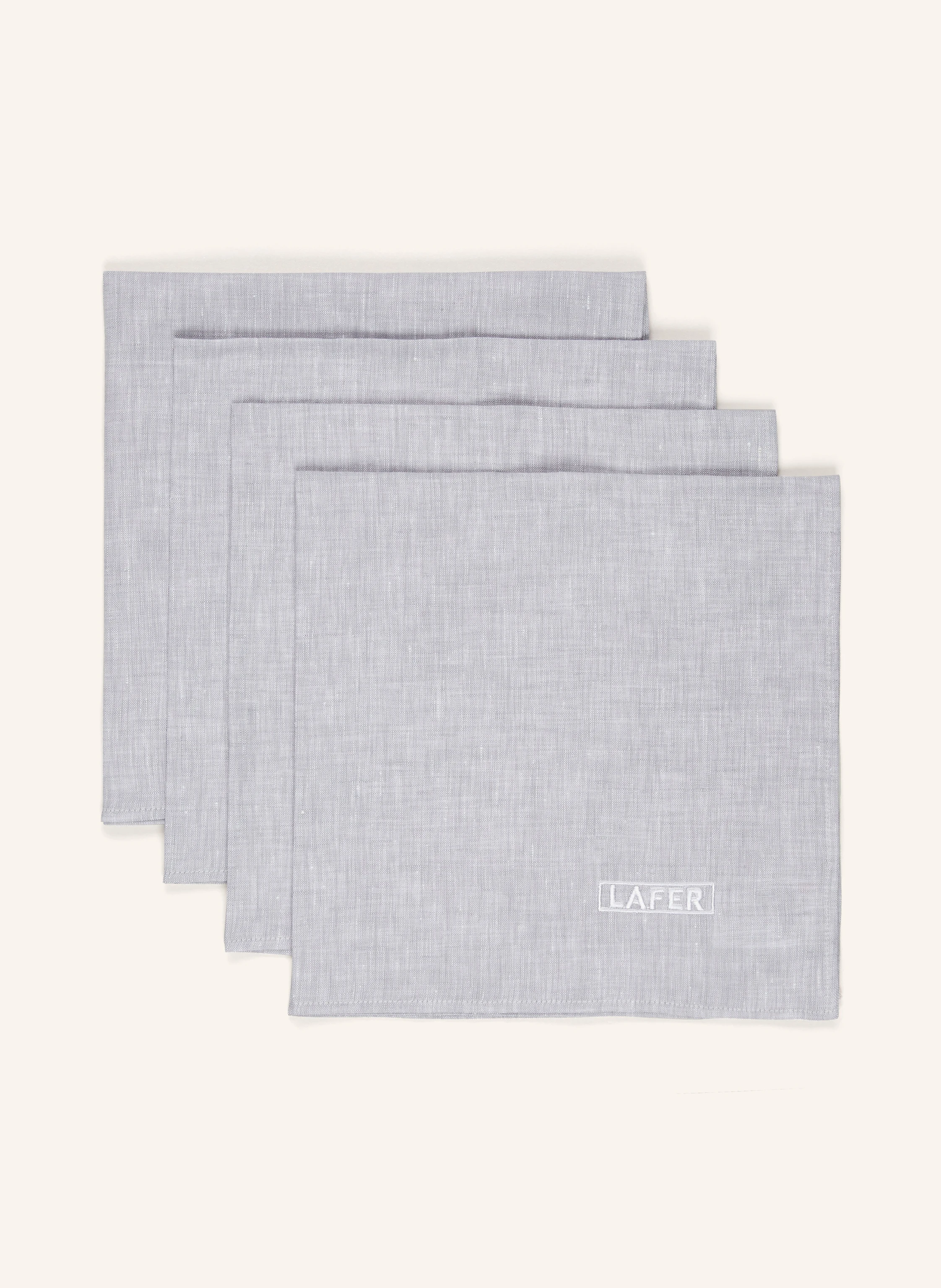 JOHANN LAFER EDITION 4er-Set Stoffservietten aus Leinen