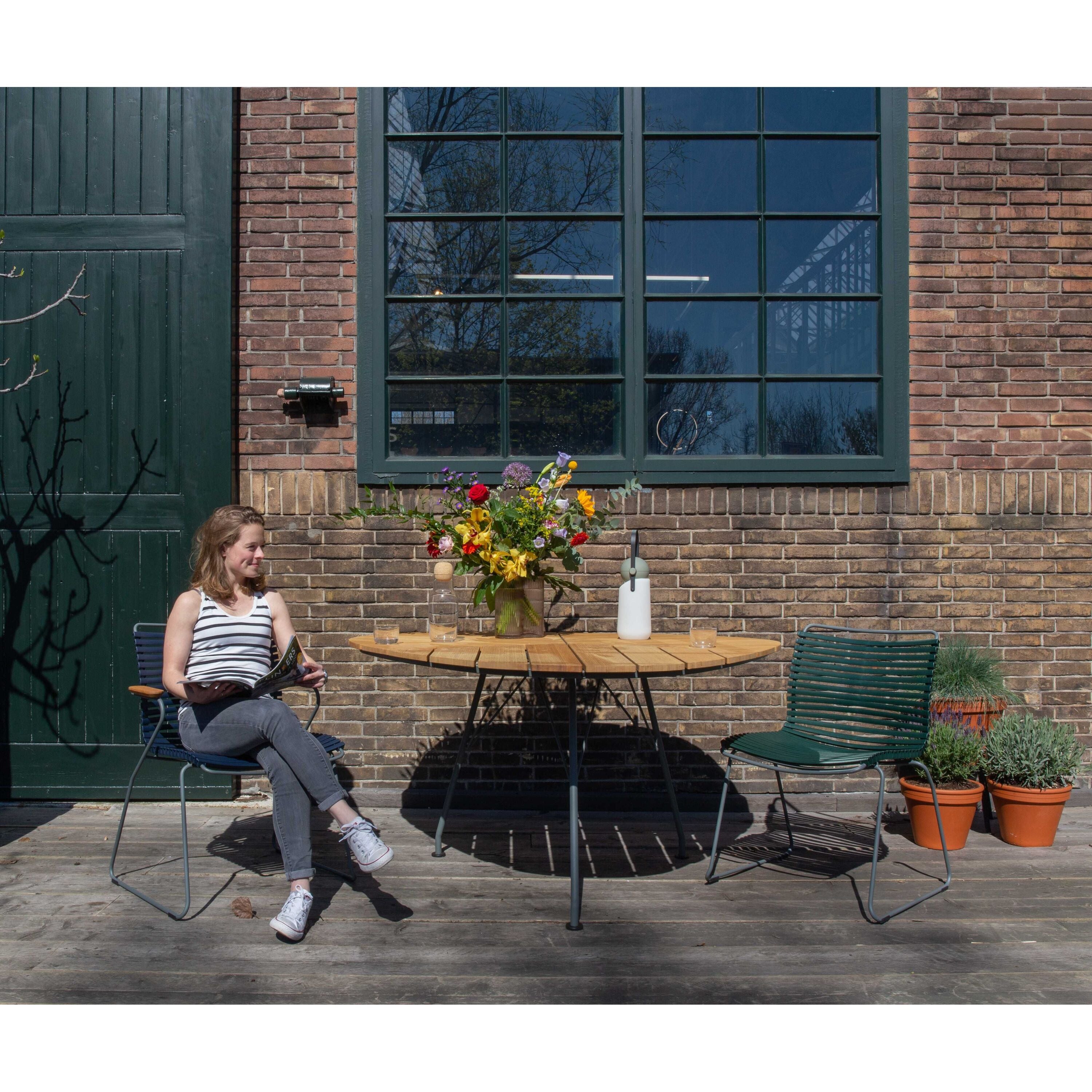 Click tuinstoel Dark Grey