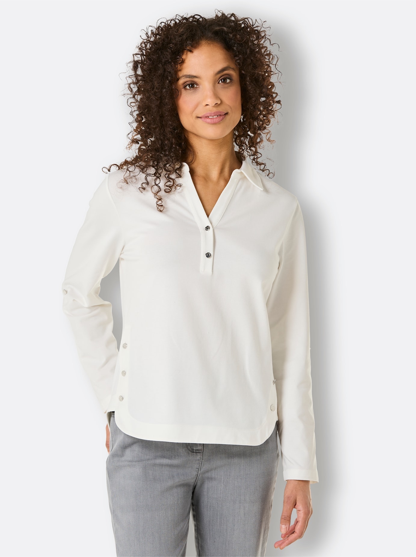 CREATION L PREMIUM Poloshirt »Pima-Baumwoll-Shirt«, 1 Stk.