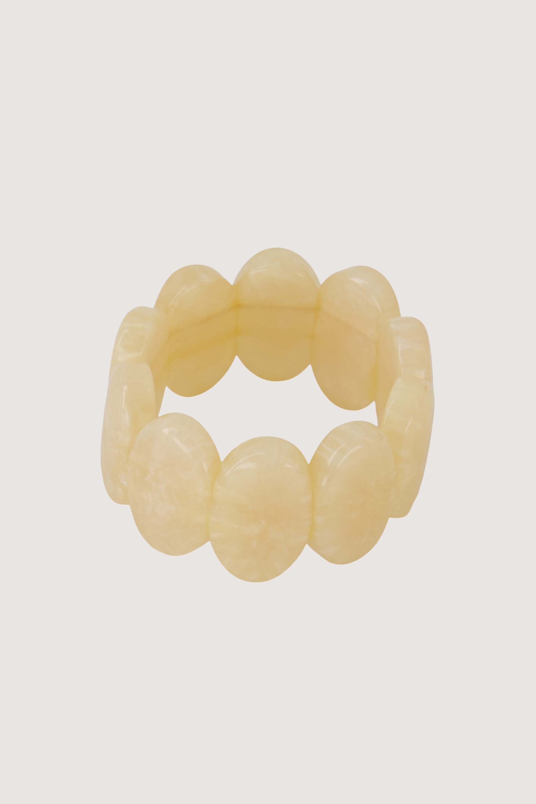 elastieken brede kralen armband